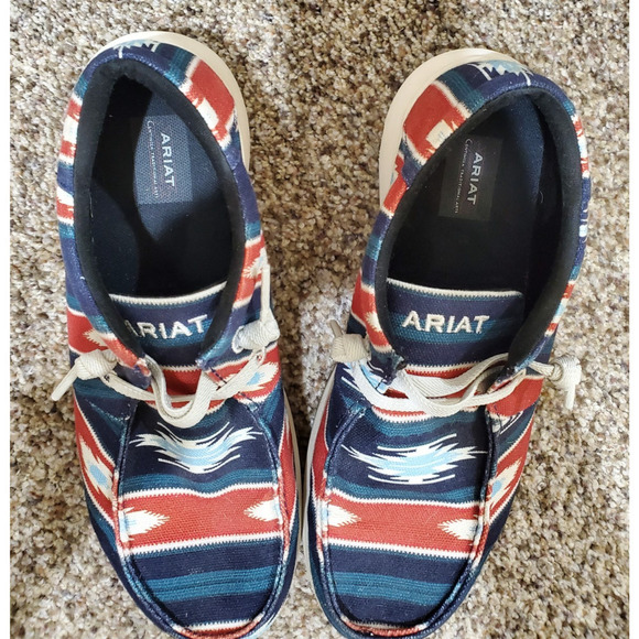 Ariat Hilo Men’s 9EE Wide Serape Canvas Shoes Centinela Style 10042581 Lace Up main image 10